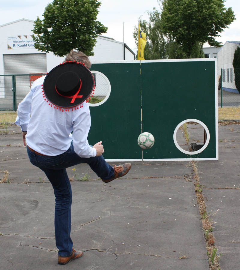 Fussball Torwand Holz 